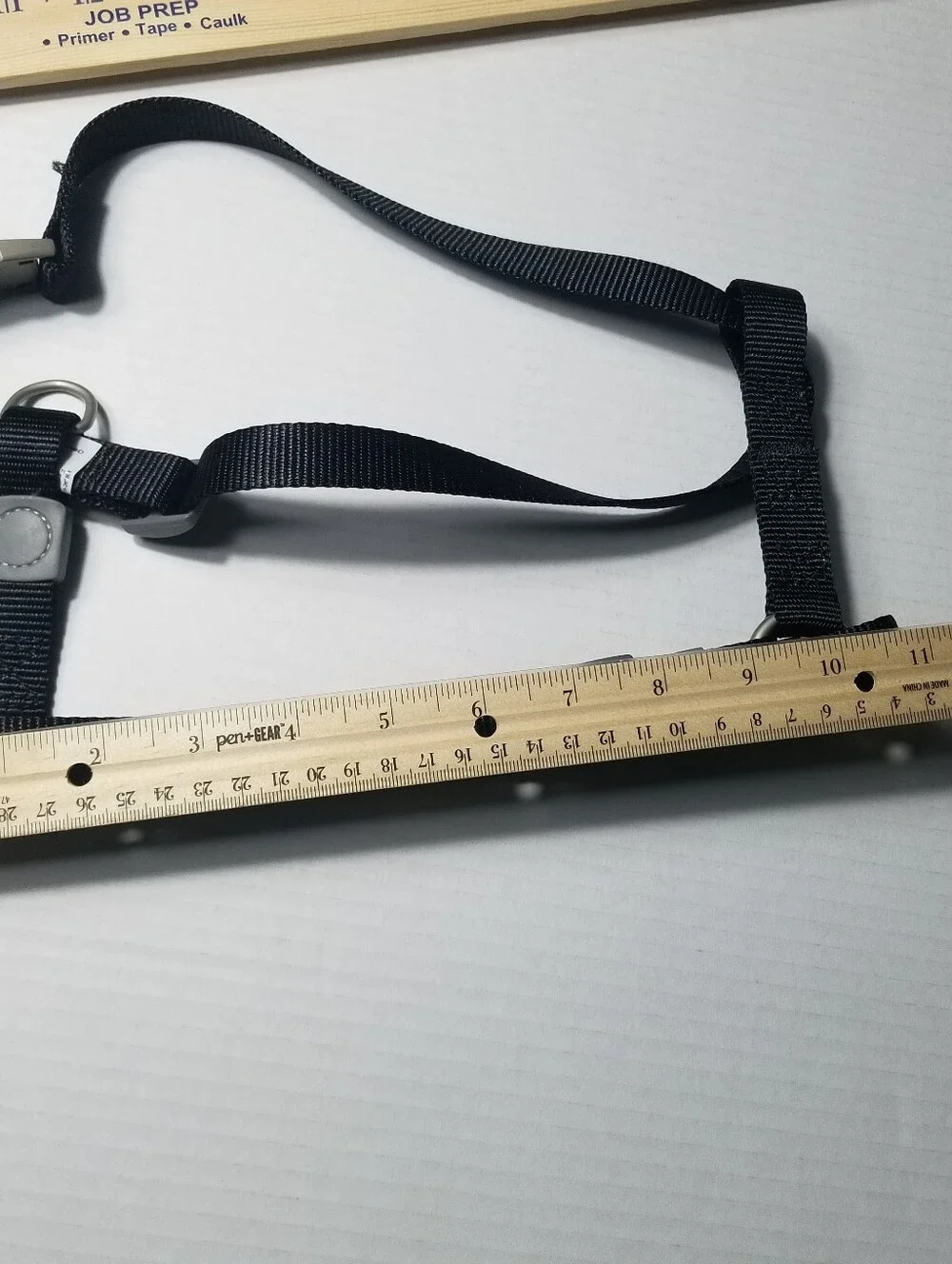 TOP PAW BLACK WITH GRAY DOG HARNESS SIZE LARGE